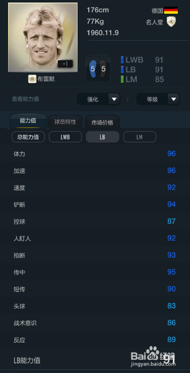 FIFA OL3新版球员推荐(左后卫篇)