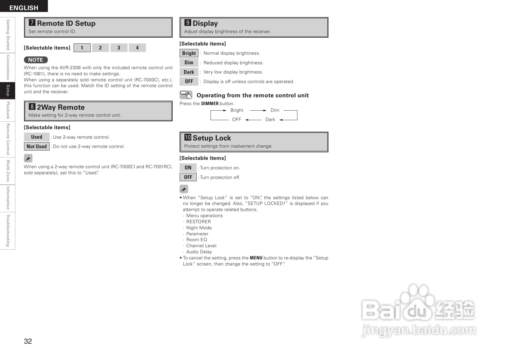 DENON AVR-2308音箱功放用户手册:[2]