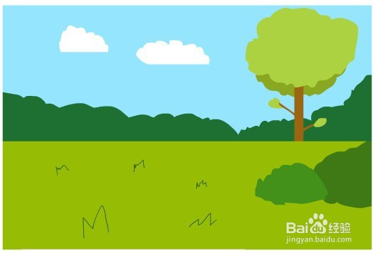 flash绘制MG草地背景