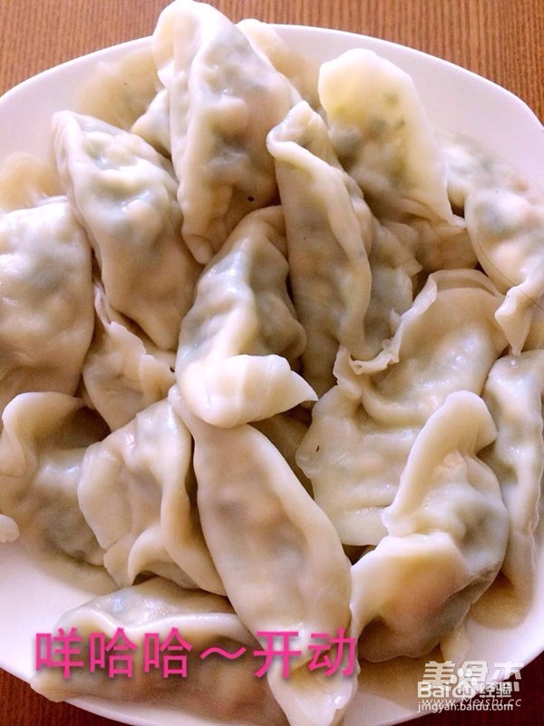 黄瓜鸡蛋虾仁陷饺子的做法