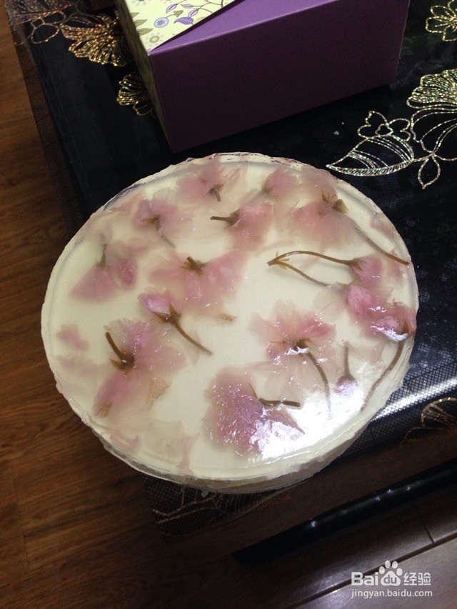 樱花冻乳酪蛋糕的做法