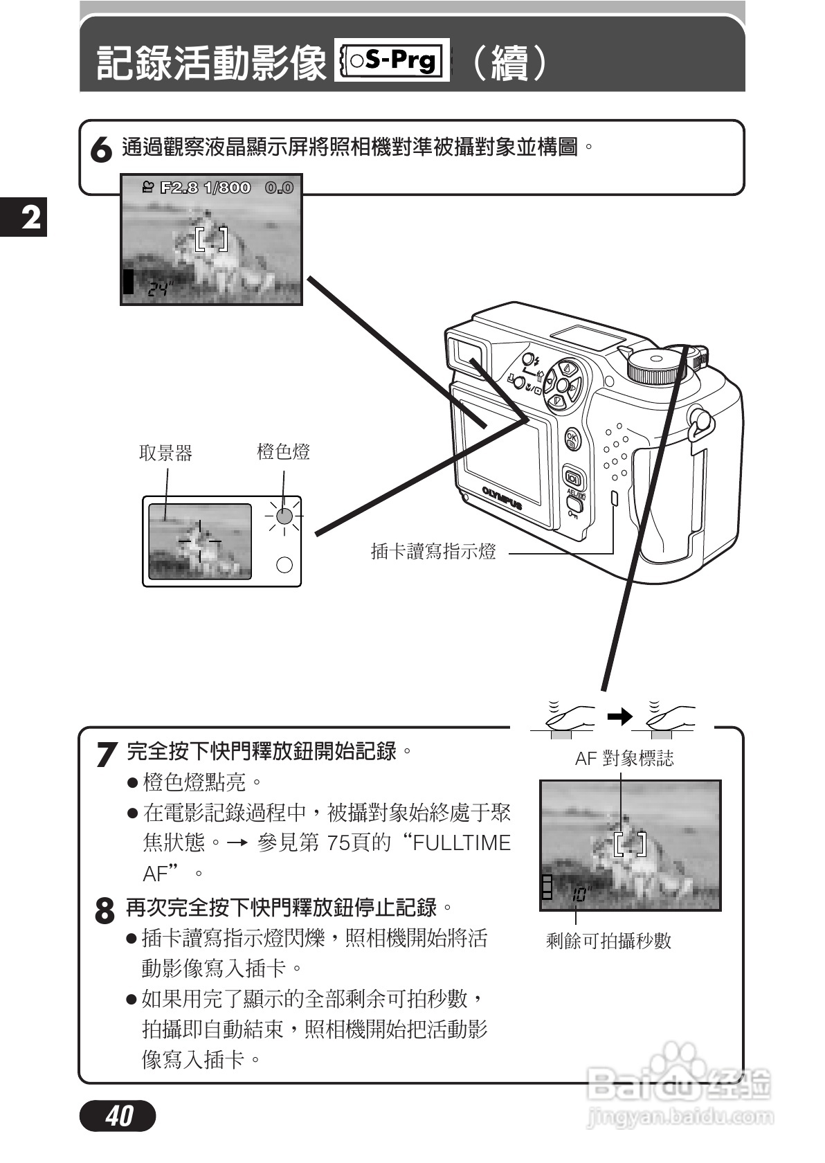 OLYMPUS数码照相机C-3020ZOOM使用说明书:[4]
