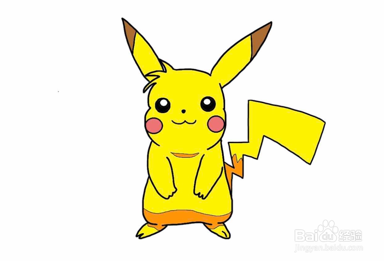 怎么画皮卡丘简笔画