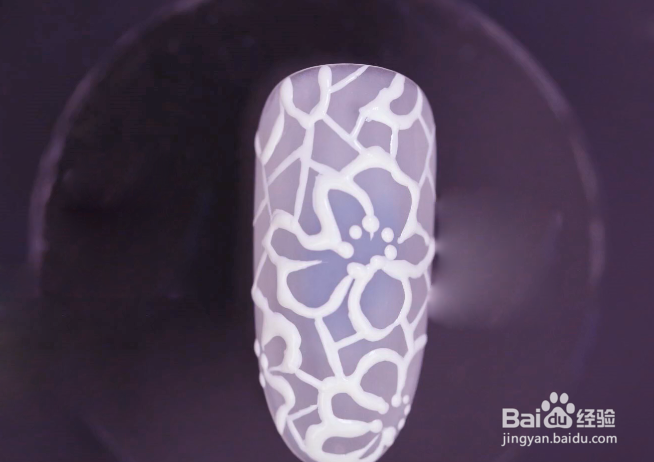 怎样做半透浮雕花美甲？