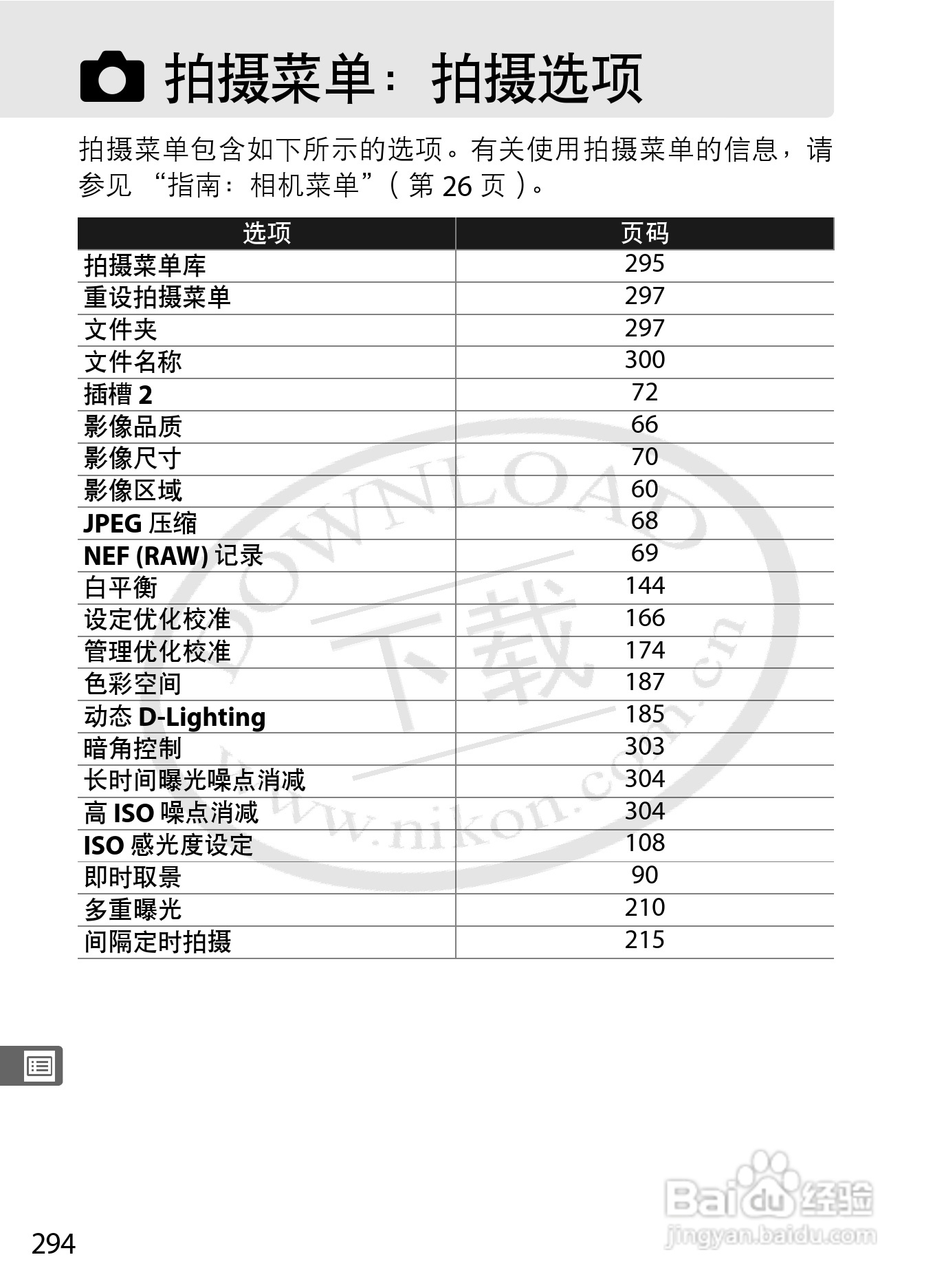 尼康D3数码相机使用说明书:[32]