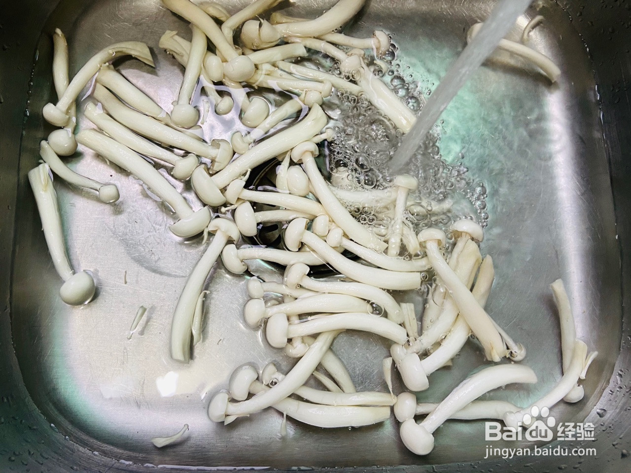 白玉菇炒鸡蛋的做法