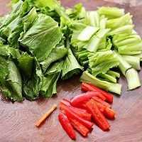 如何制作小白菜炒火腿