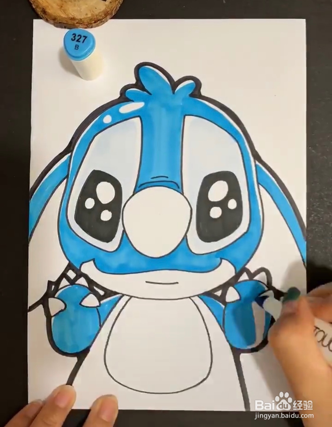 教你画蓝色的小卡通史莱姆