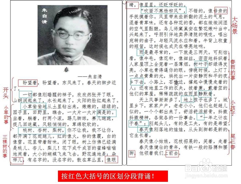 快速背诵课文的方法