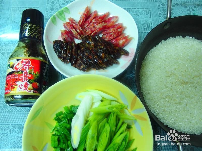 简单版的腊肠煲饭