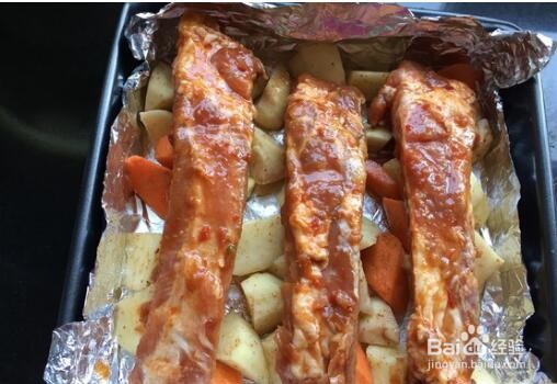 橙香考肋排的做法