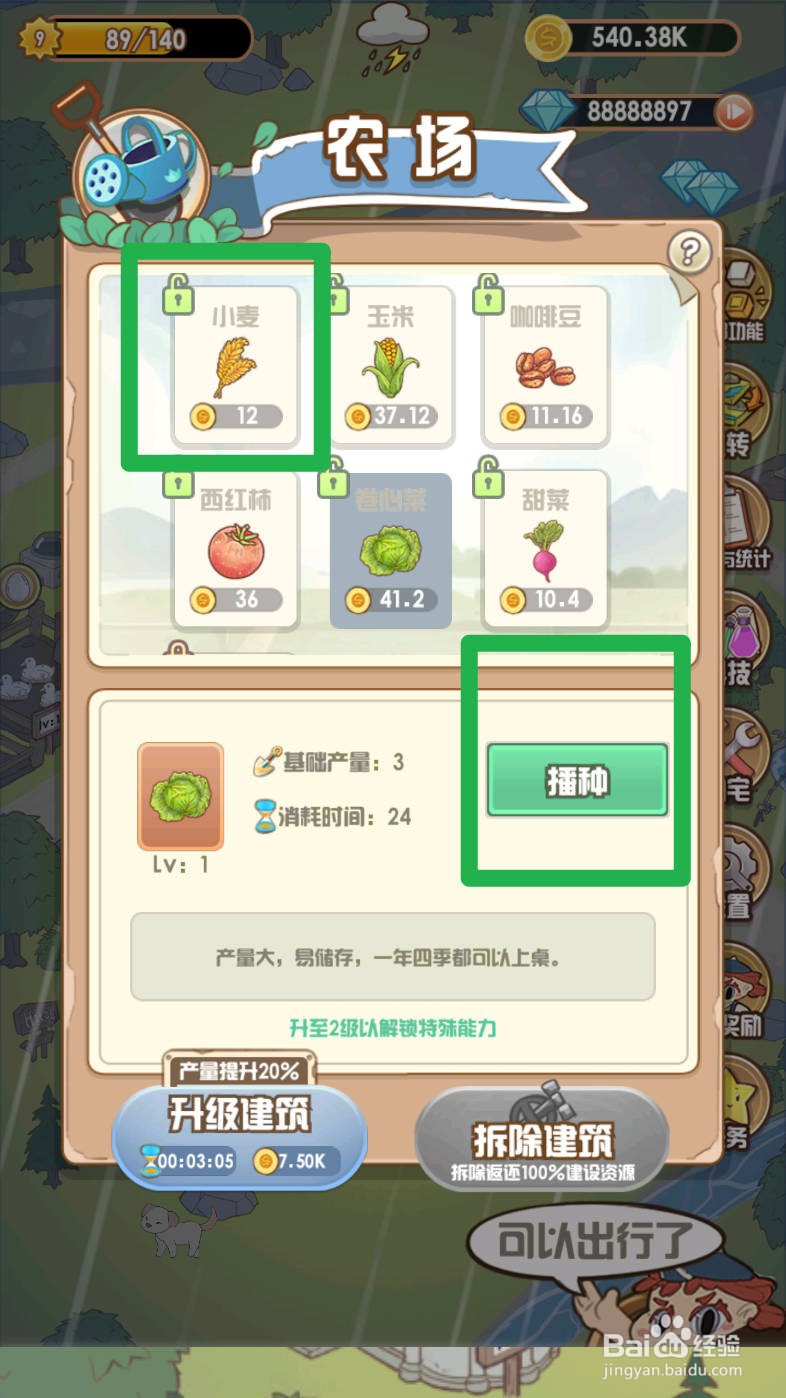 花语农场如何种植小麦