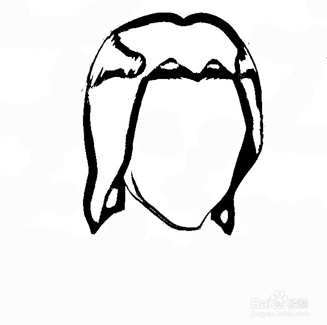 简笔画-如何画Q版人物银魂吉泽的简笔画