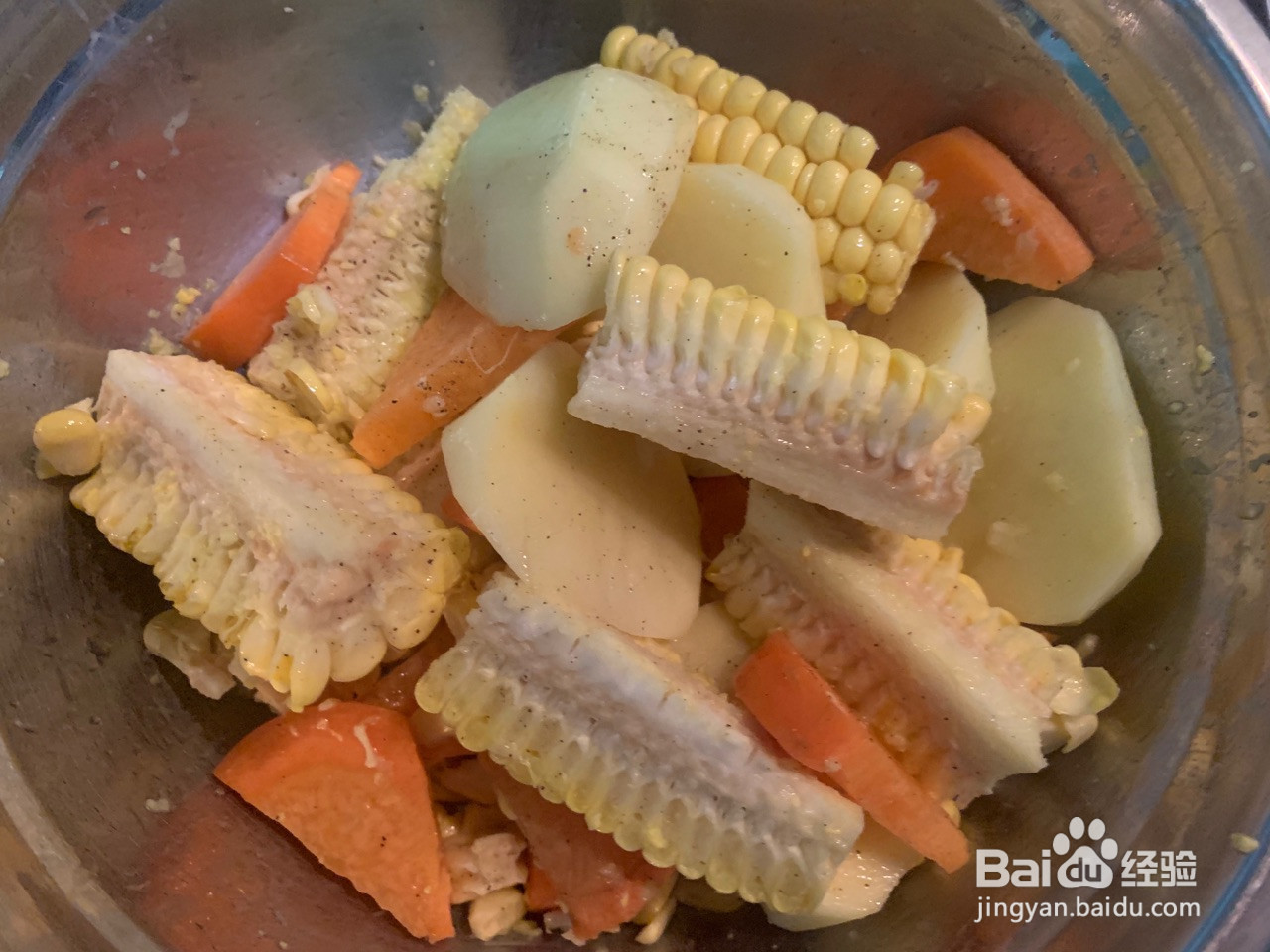 黑椒青柠时蔬烤鸡胸肉的做法