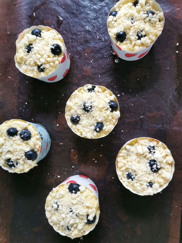 酥粒蘑菇头蓝莓玛芬