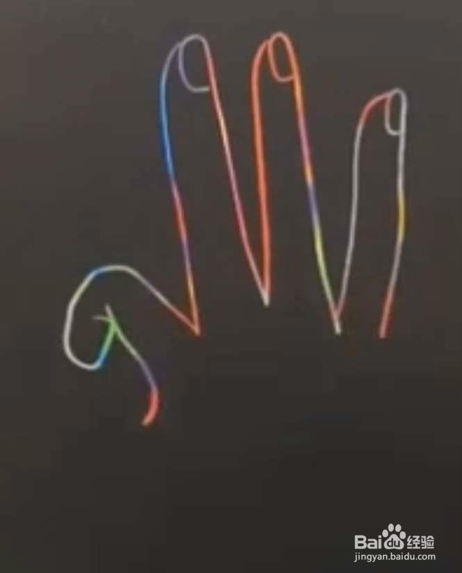 简笔画OK手势怎么画