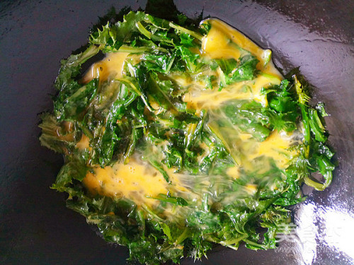 刺儿菜炒鸡蛋