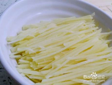 家庭自制土豆丝卷饼