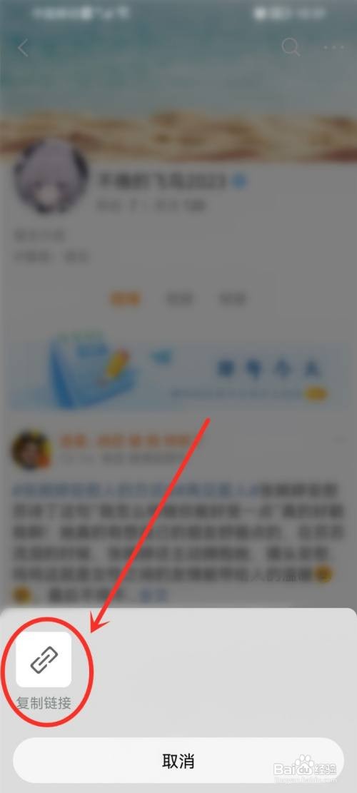 微博鸿蒙版应该怎样复制主页链接