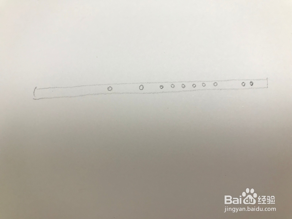 画一支简易笛子