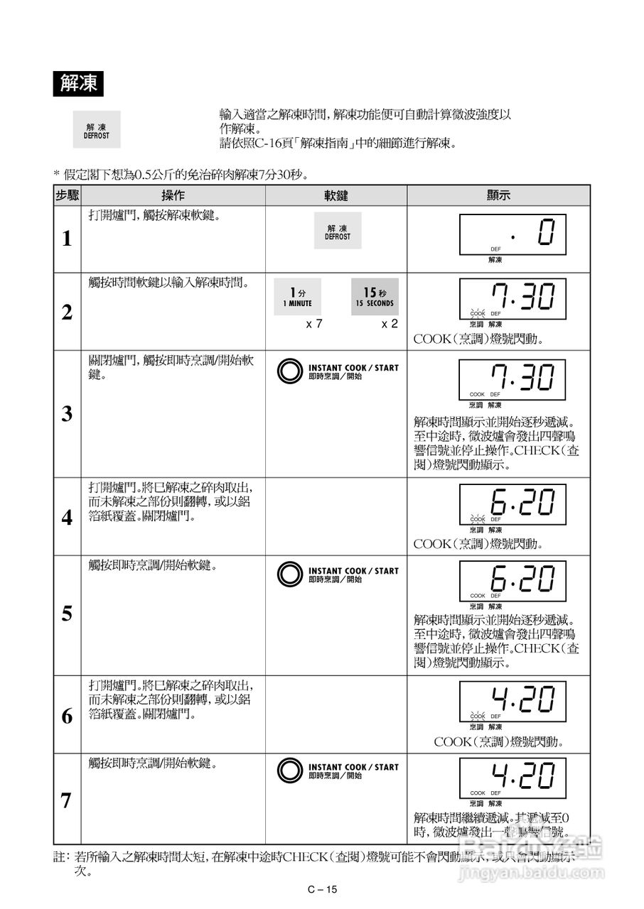 声宝R-142D型微波炉说明书:[1]