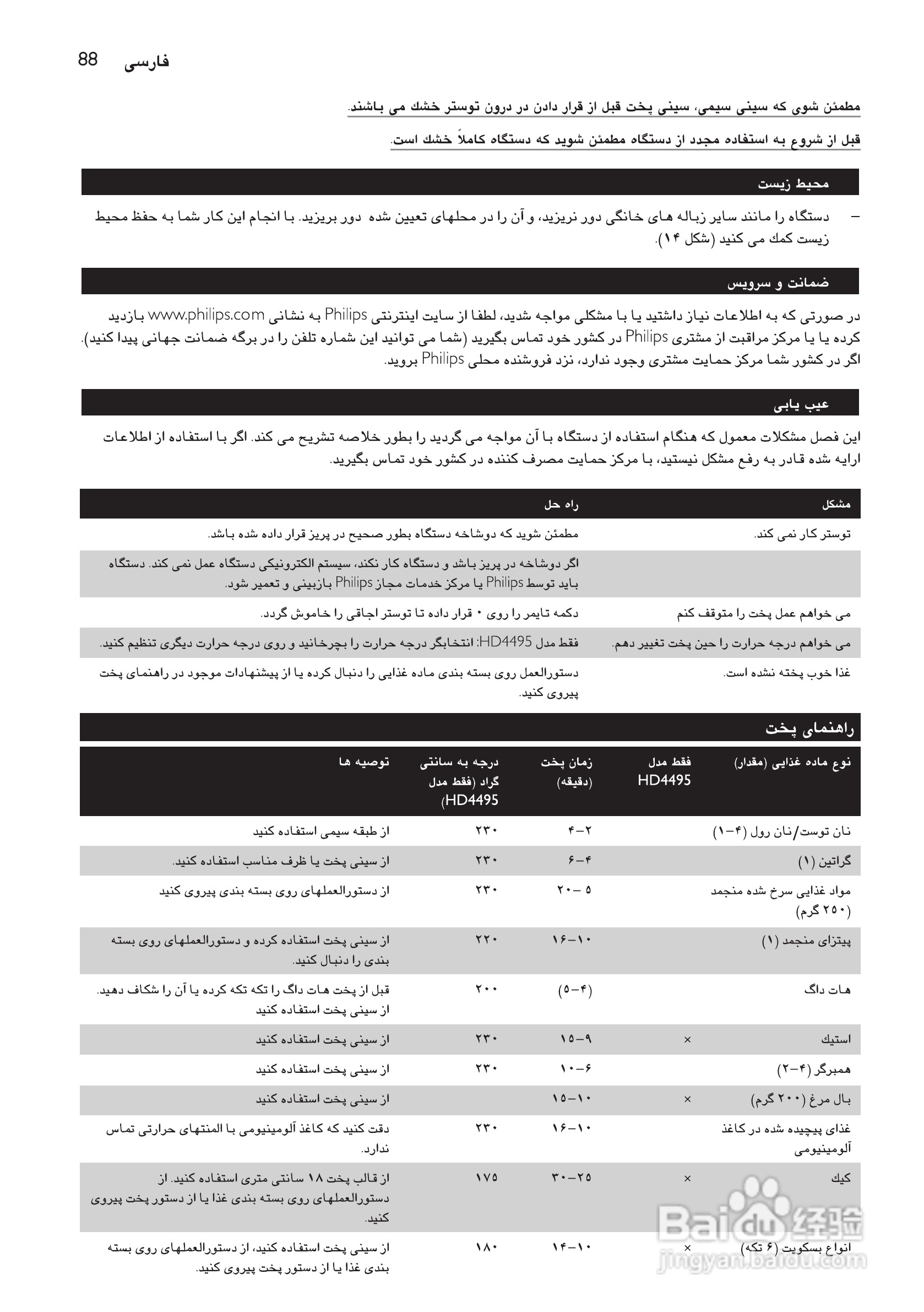 Philips HD4493烤箱用户手册:[5]