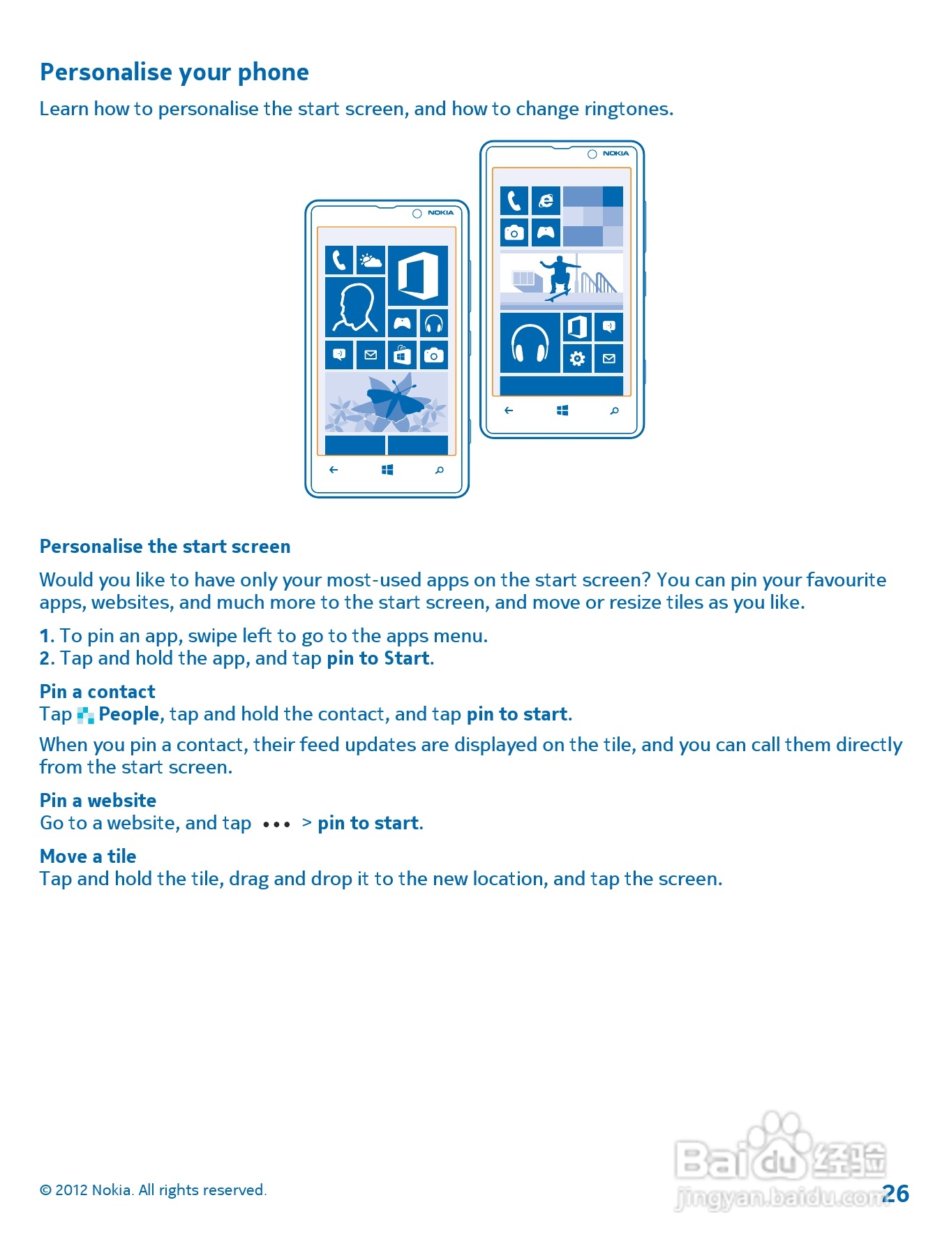 诺基亚Nokia Lumia 820手机使用说明书:[3]