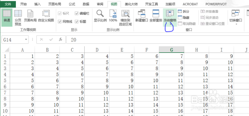 Excel工作表部分行和列不随滚动条移动，咋办？
