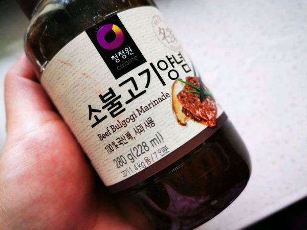 辣白菜烤牛肉拌饭