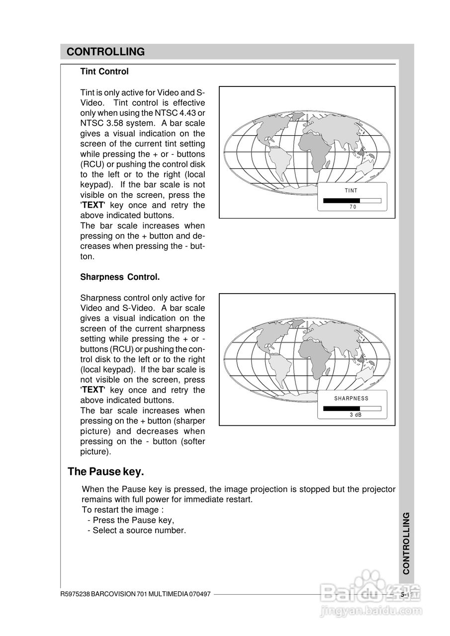 Barco巴可 VISION 701投影机说明书:[5]