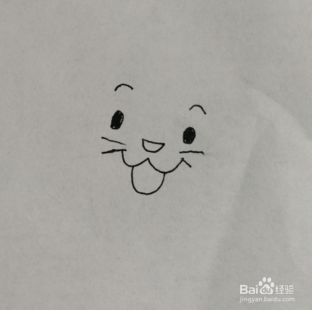 如何画小浣熊儿童简笔画？