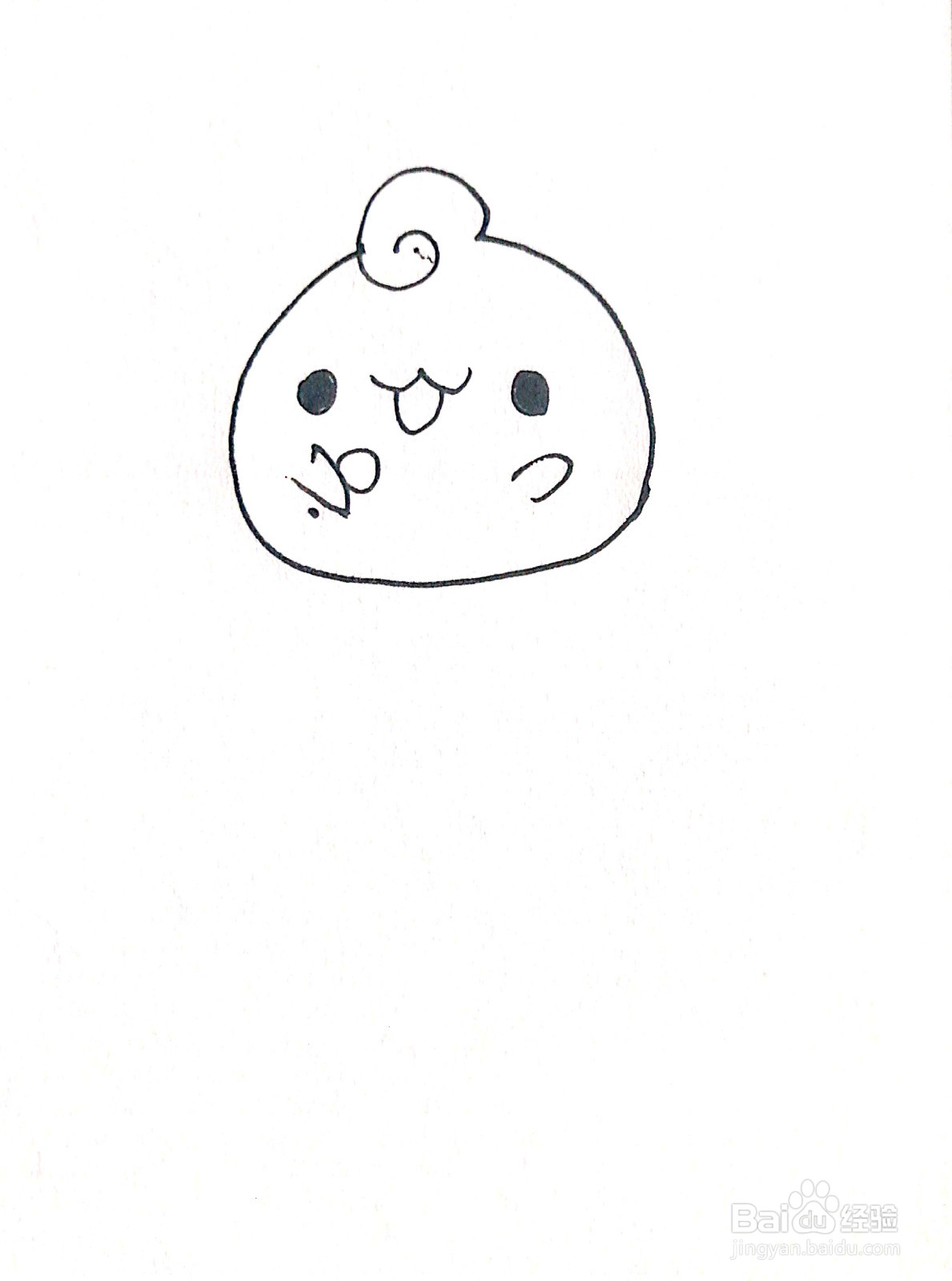 可爱的小精灵线描画怎么画