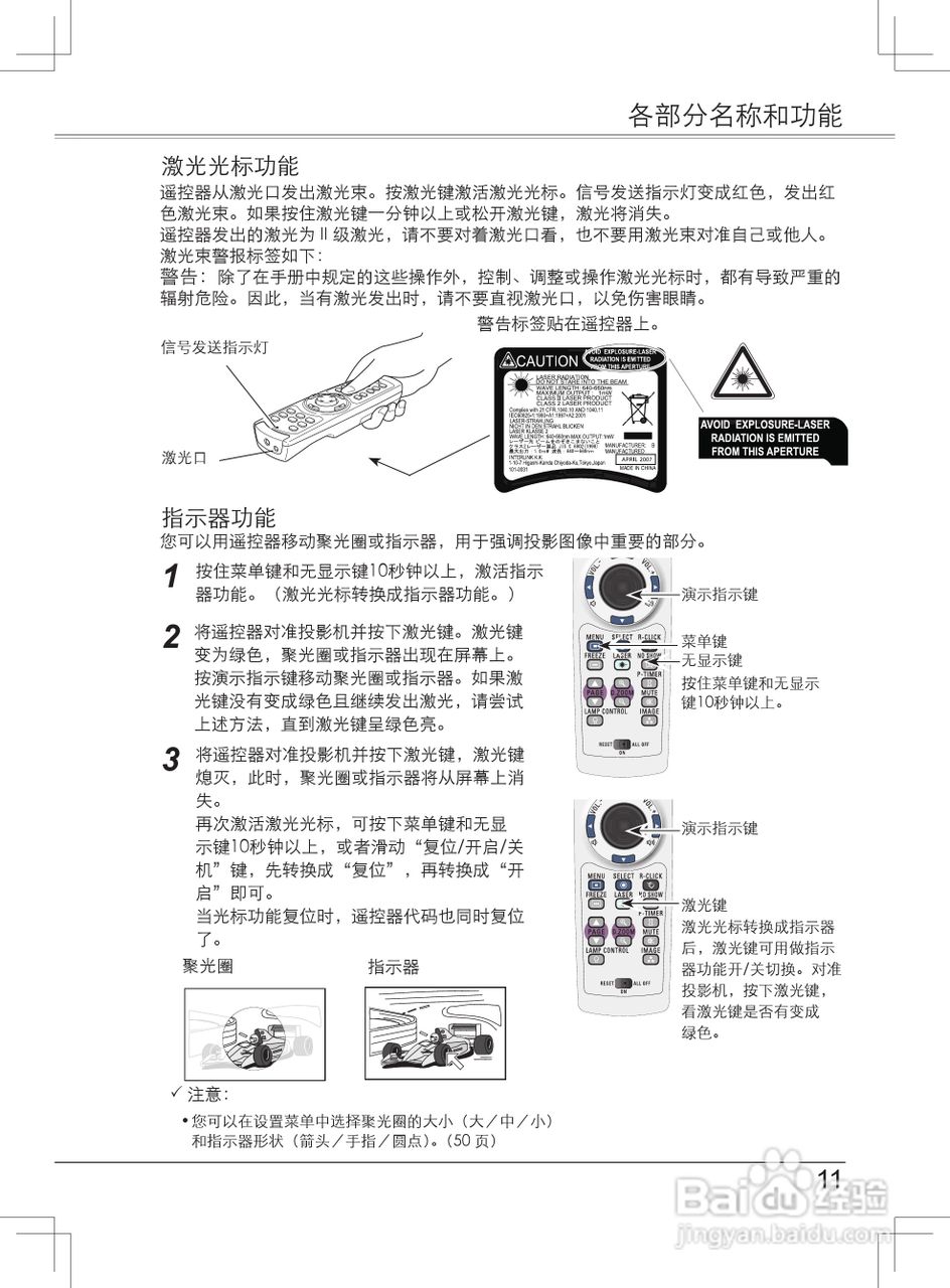 EIKI爱其 LC-XB33NI投影机说明书:[2]