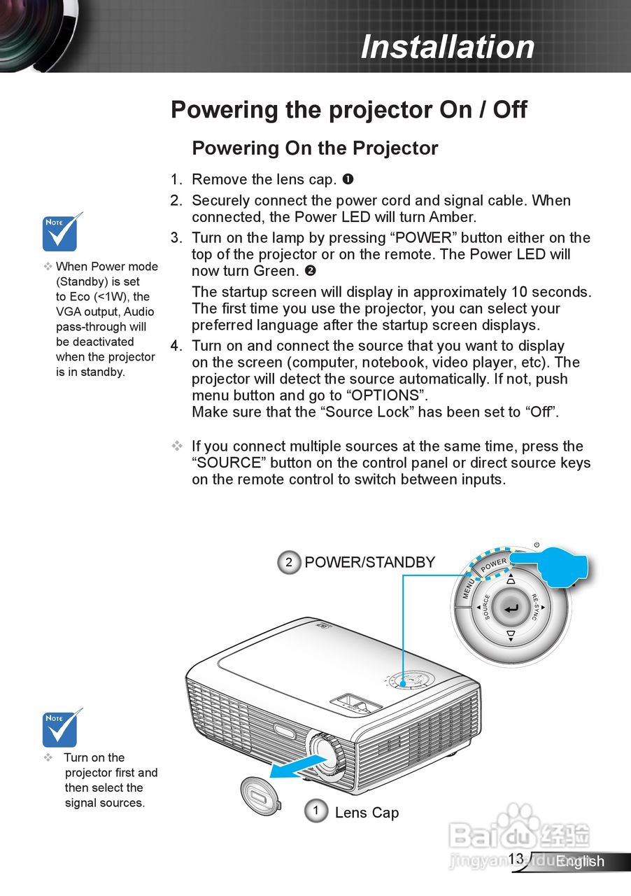 奥图码EW539投影机使用说明书:[2]