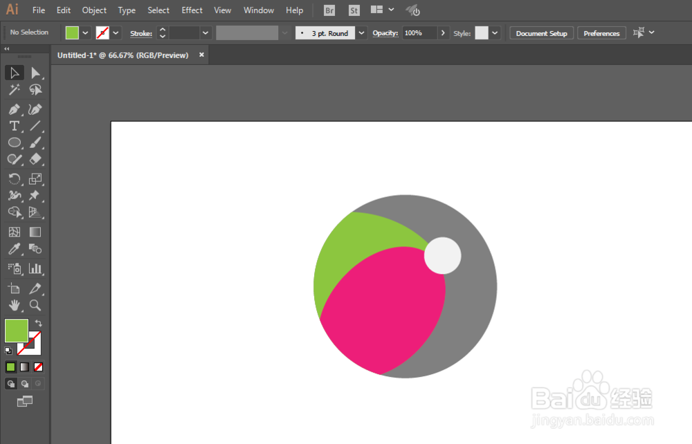 如何用ILLUSTRATOR绘制沙滩球