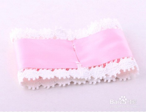 粉色蕾丝小公主发卡制作教程