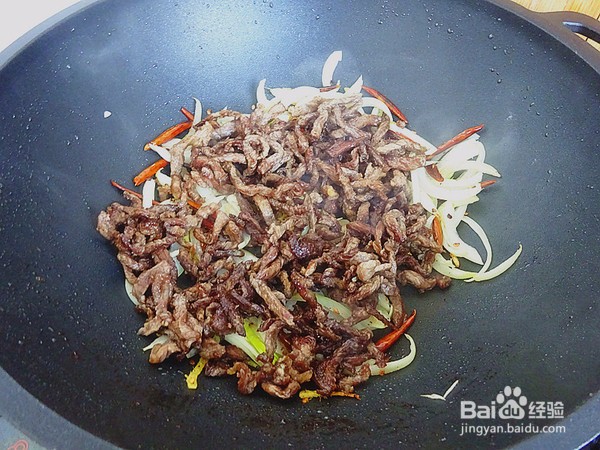 肉丝小白菜的做法
