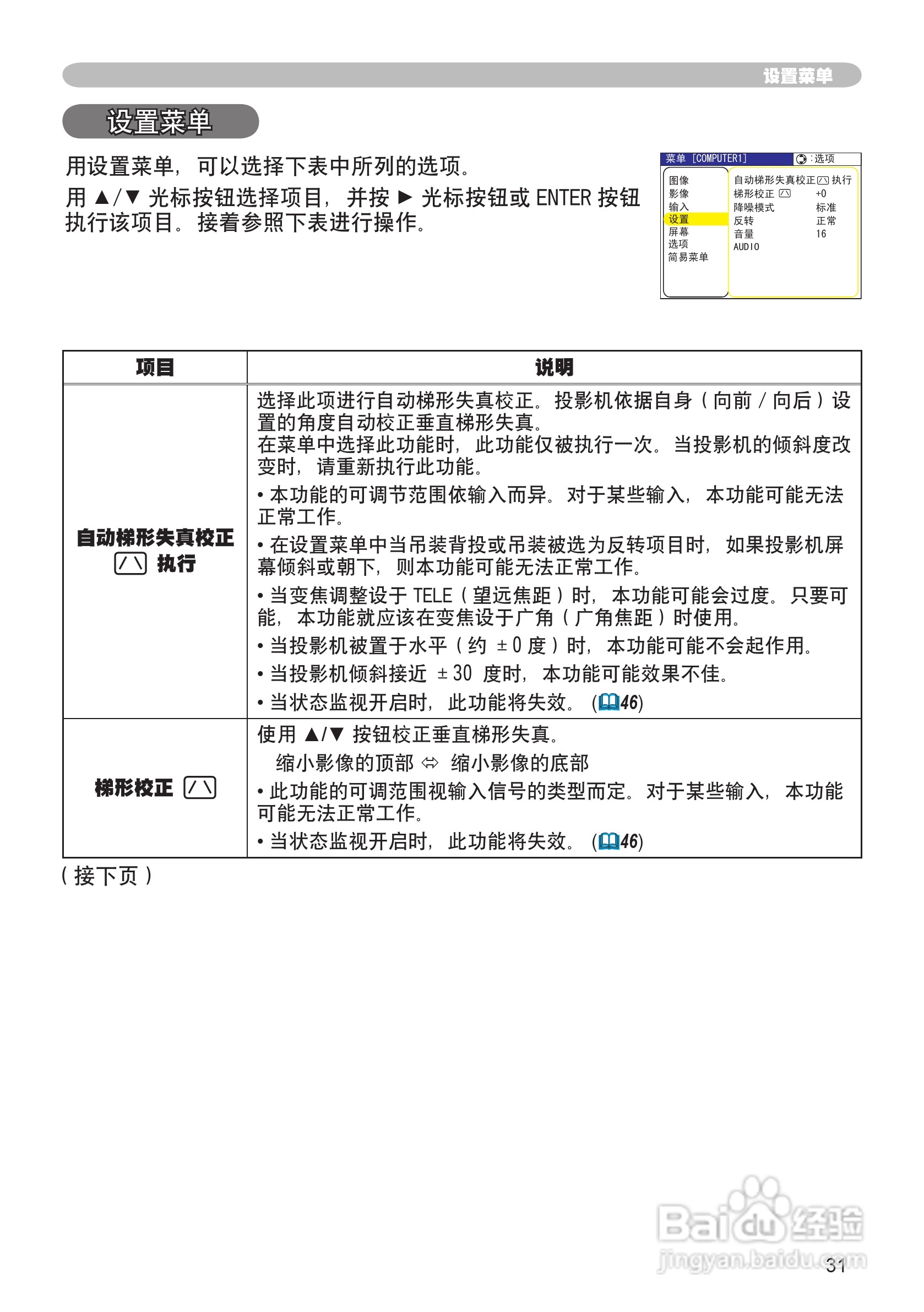 日立 CPX1投影机说明书:[4]