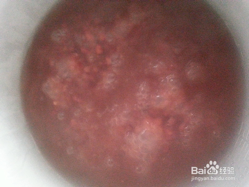 原汁原味补血红豆粥