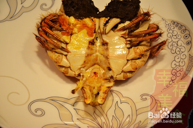 幸福美食：爽滑鲜美的大闸蟹蒸水蛋