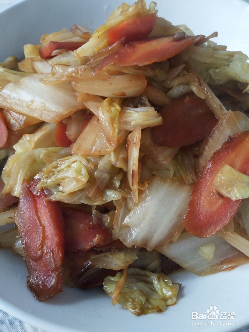 怎样做白菜炒胡萝卜？