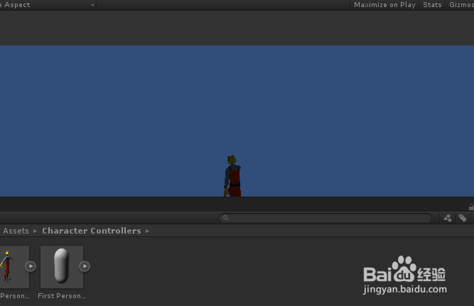 unity3d添加角色控制和测试