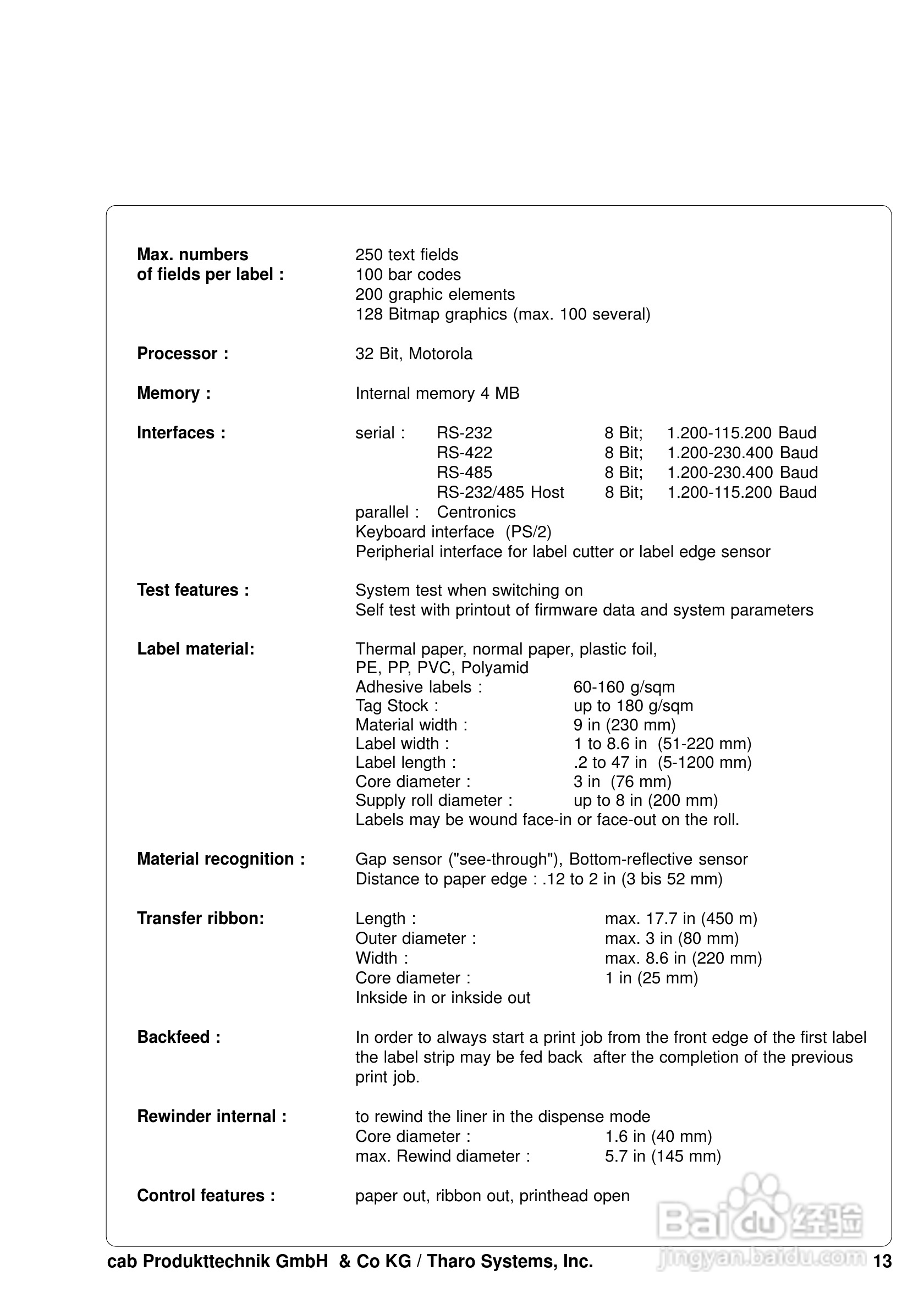 cab A8200打印机使用说明书:[2]