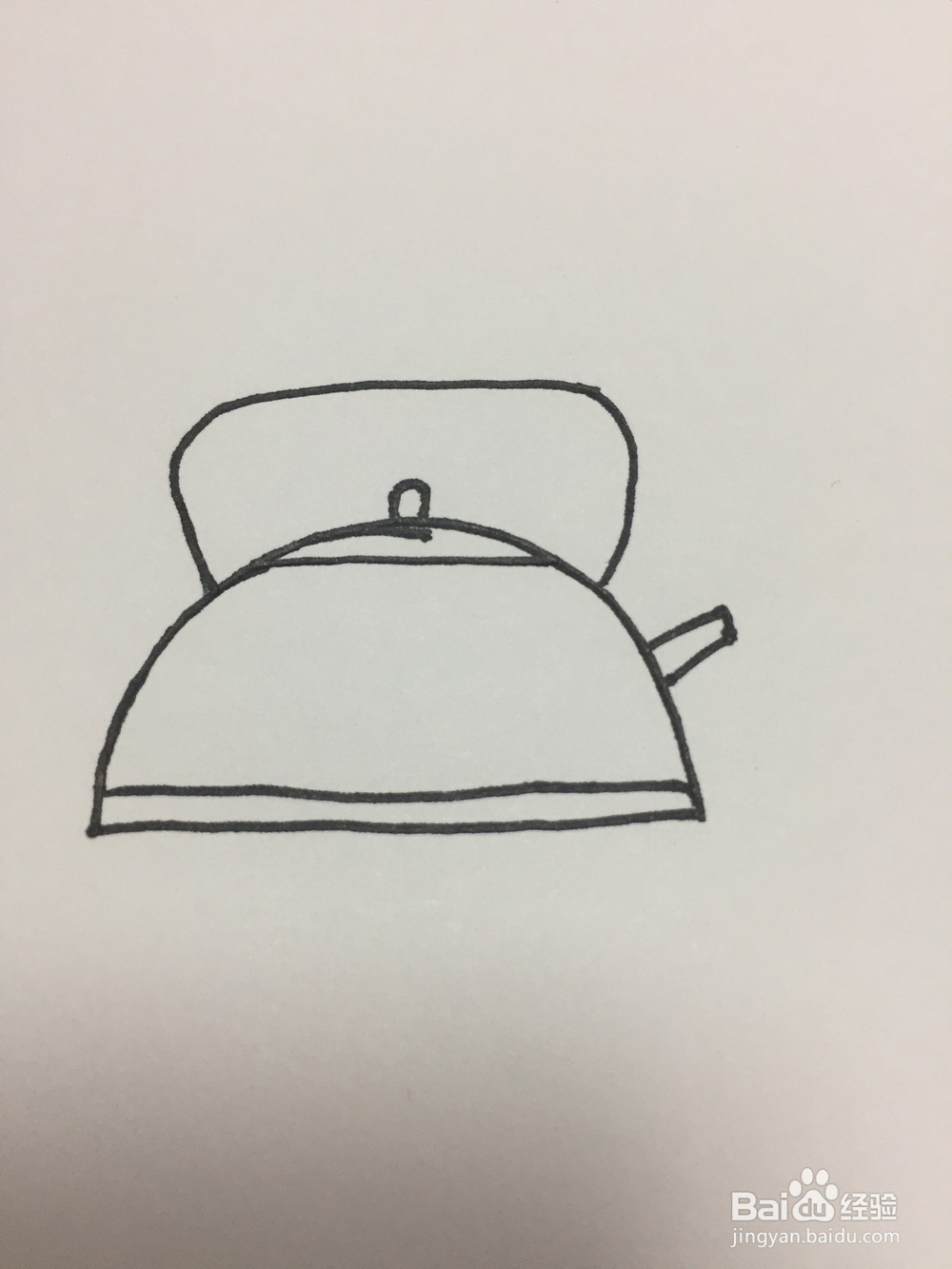 电水壶的简笔画