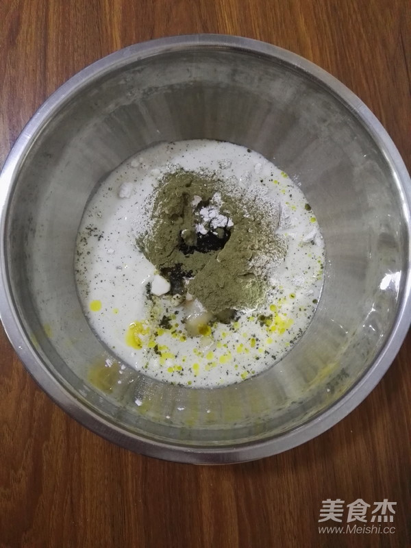 抹茶椰蓉麻糬小面包