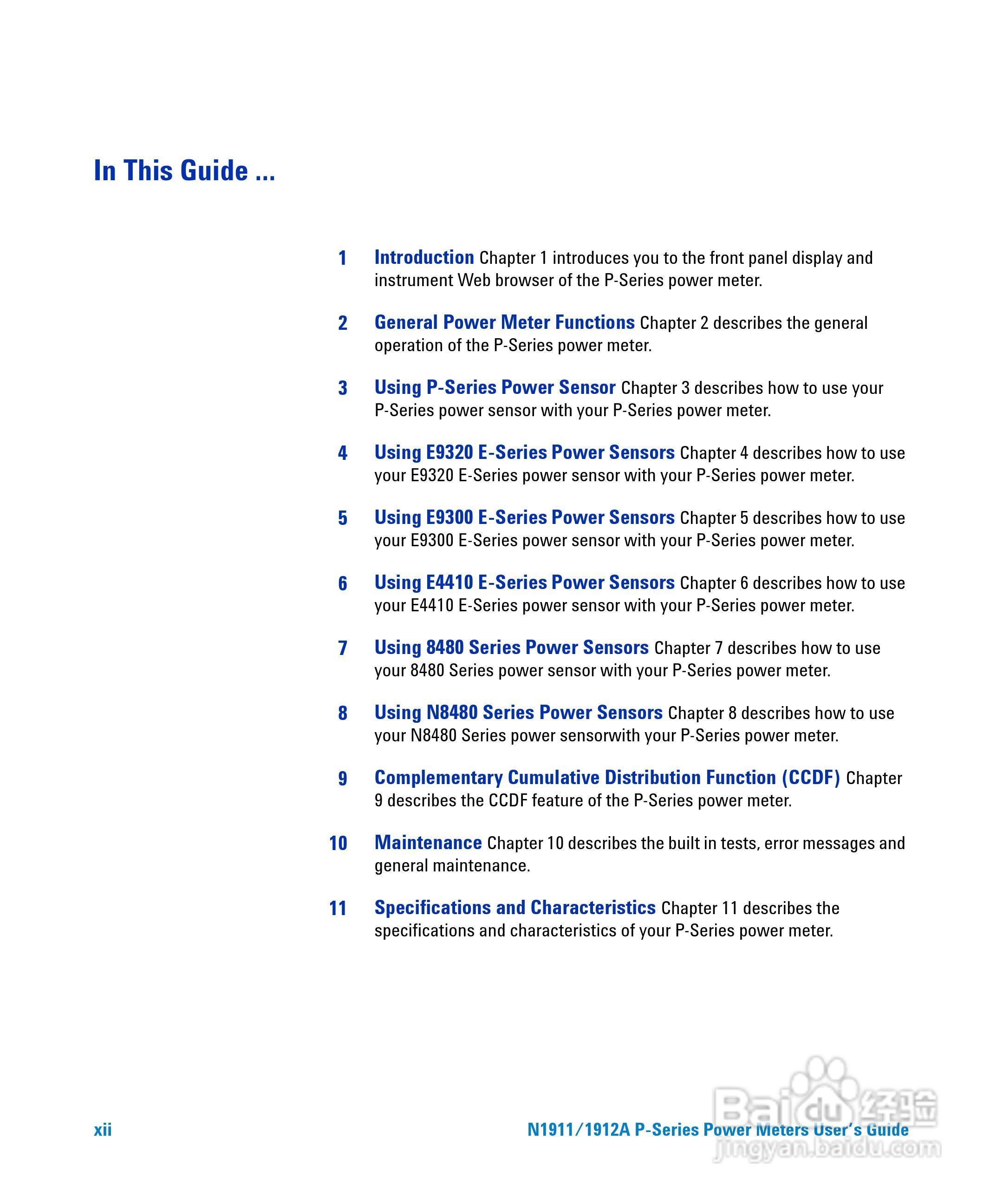 N1911A功率表使用手册:[2]