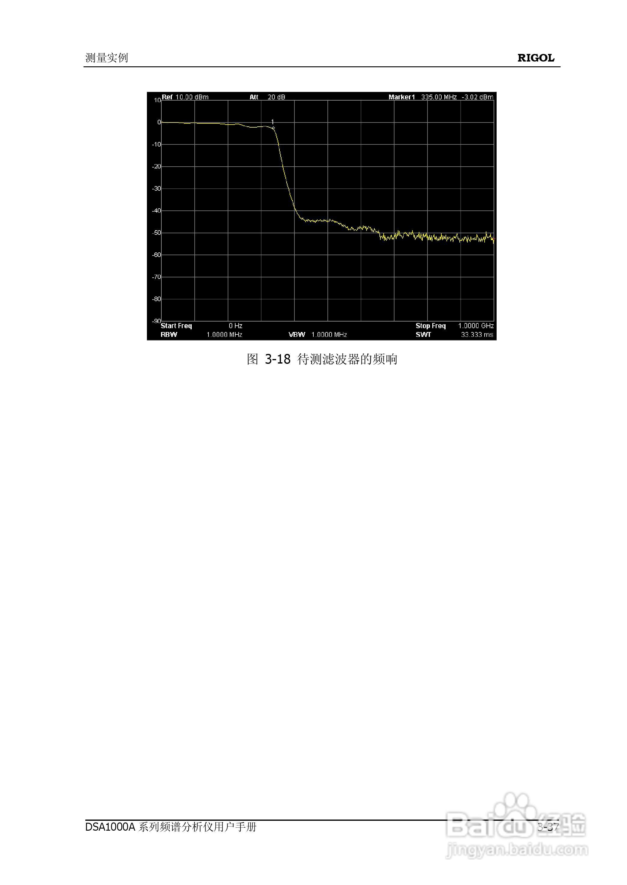 普源DSA1000A系列频谱分析仪说明书:[20]