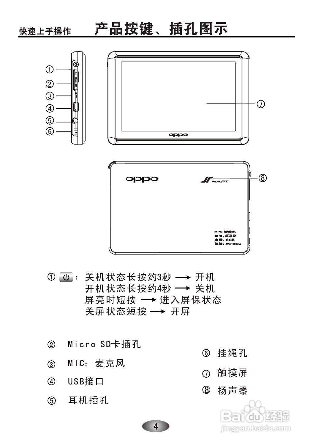 OPPO S39 MP3播放器说明书:[1]