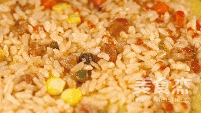 千层蛋包饭的做法