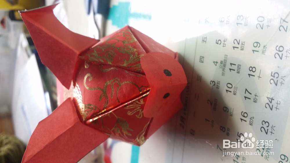 如何用红包袋做一只小猪？